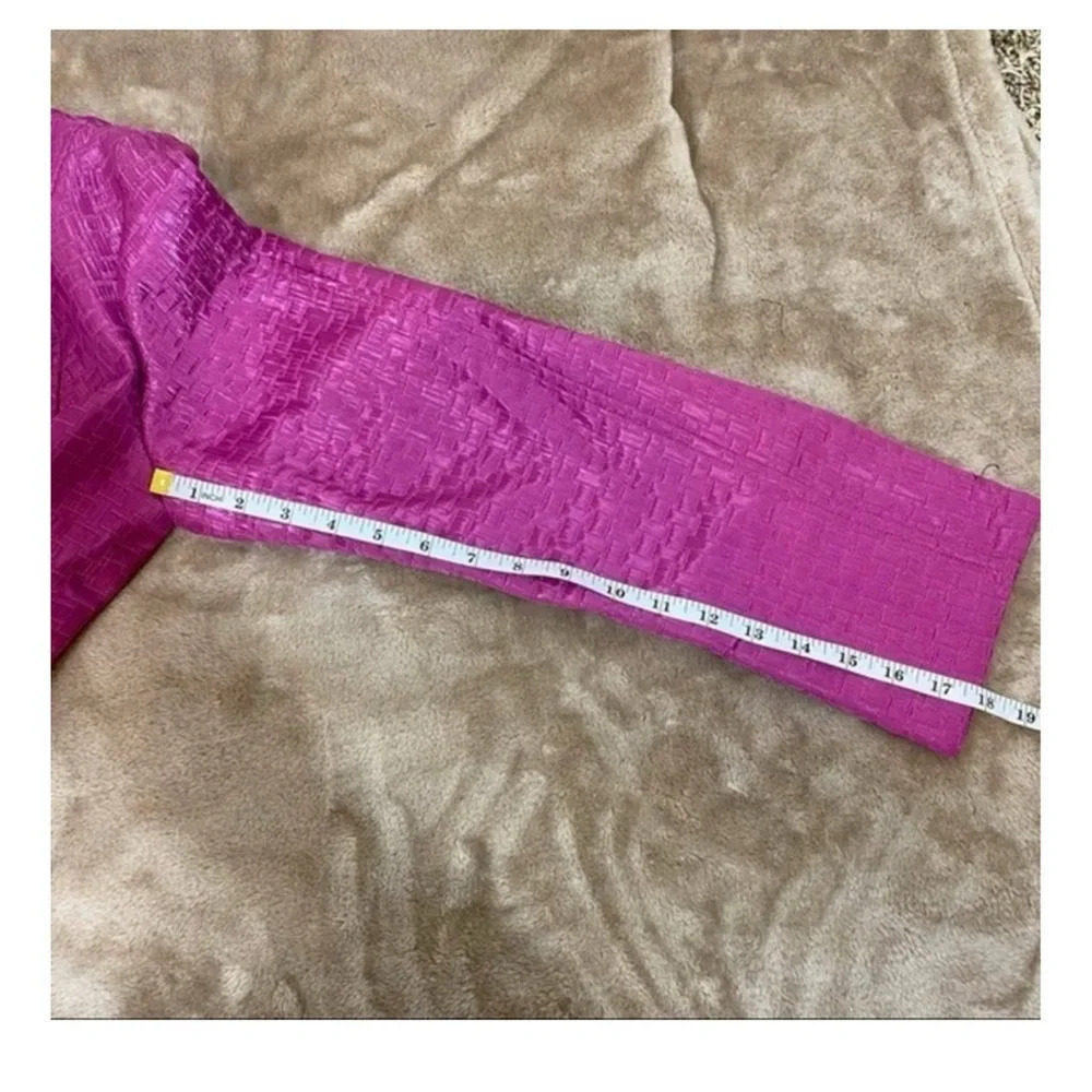 600 West Magenta Textured Blazer Jacket Career Office Business Chic‎ Size 8 EUC - Picture 5 of 12